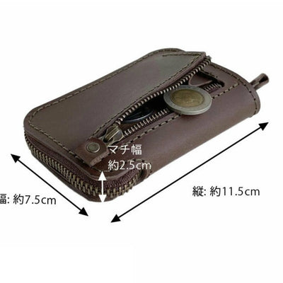 小銭入れが付いたファスナー式キーケース ac-53 -14